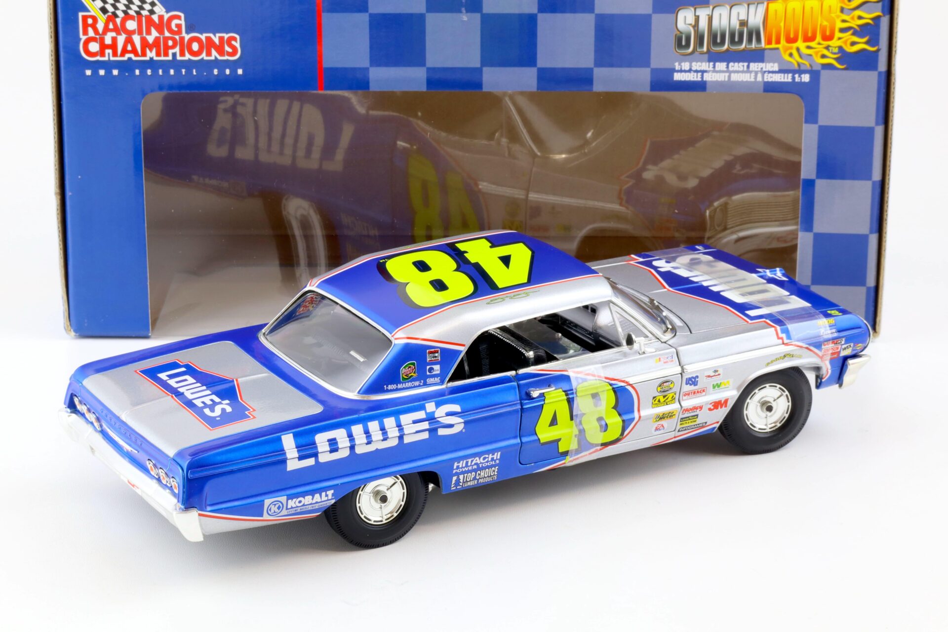 1:18 ERTL RC2 1964 Chevrolet Impala SS Stock Rods Jimmie Johnson LOWES #48