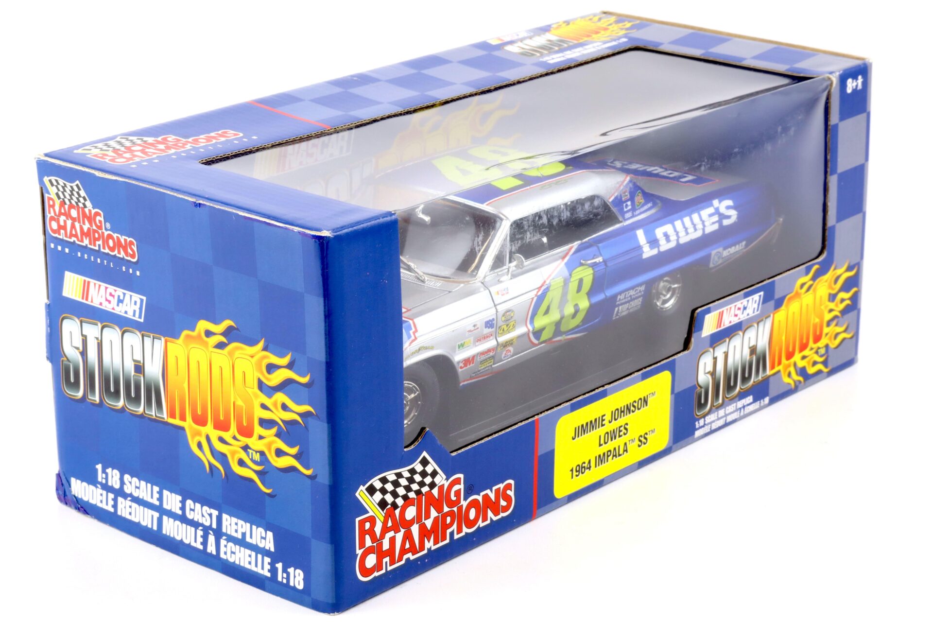 1:18 ERTL RC2 1964 Chevrolet Impala SS Stock Rods Jimmie Johnson LOWES #48