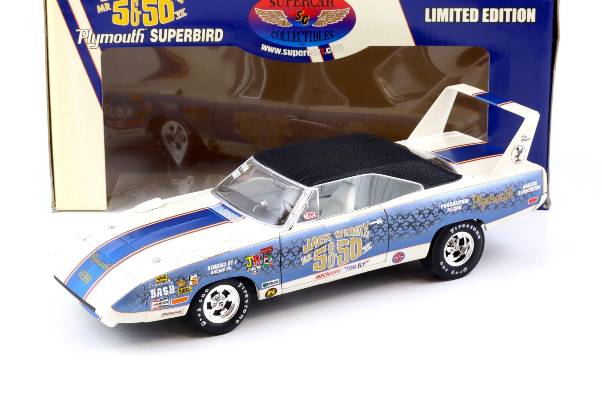 ID 82758 orig.jpg 1:18 ERTL Supercar Collectibles Plymouth Superbird Jack Werst´s Mr 5&50 VII