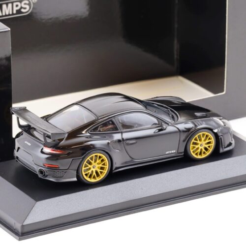 1:43 Minichamps Porsche 911 (991.2) GT2 RS Weissach Package 2018 black/ gold wheels