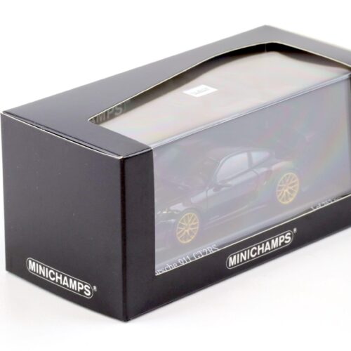 1:43 Minichamps Porsche 911 (991.2) GT2 RS Weissach Package 2018 black/ gold wheels