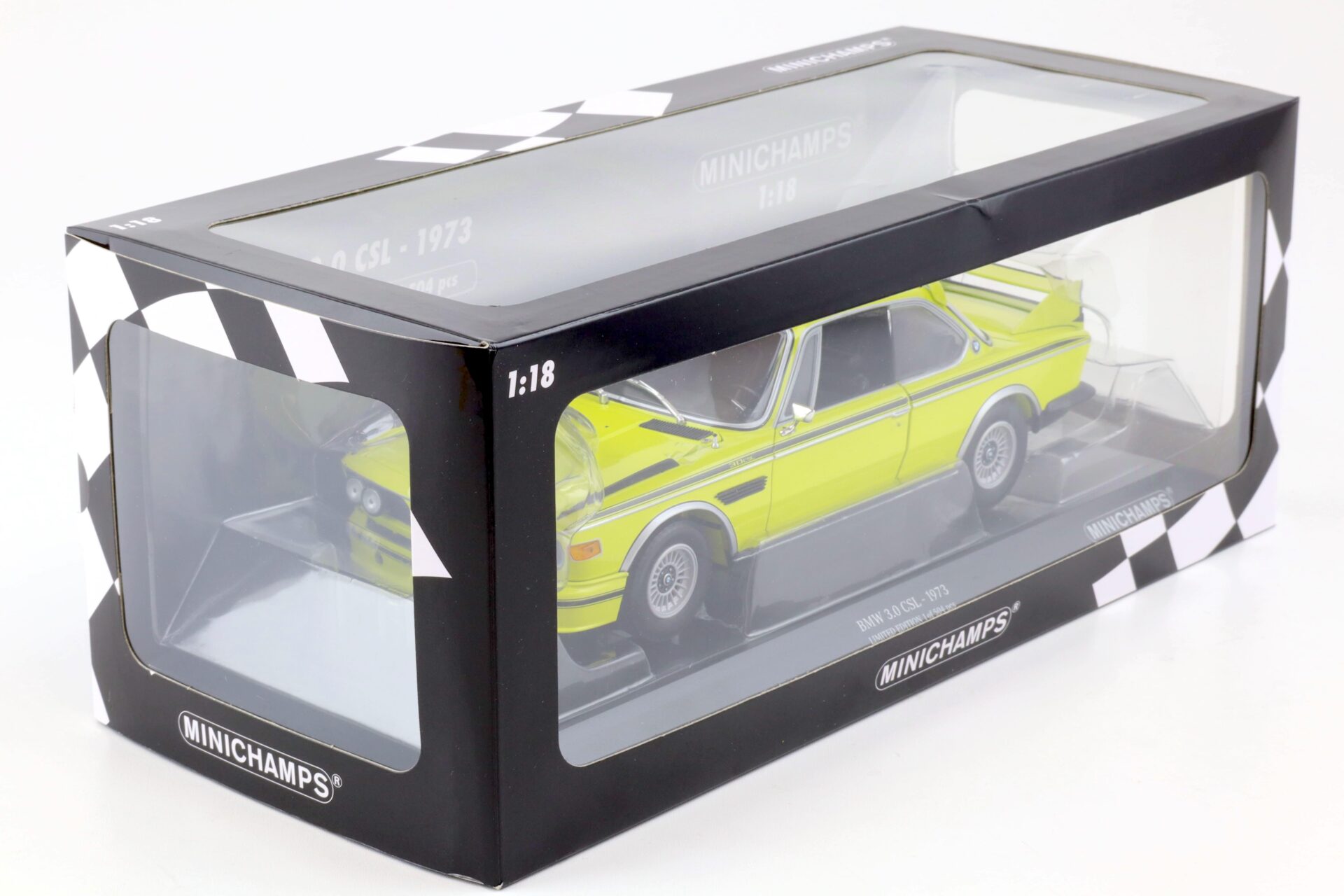 1:18 Minichamps BMW 3.0 CSL (E9) Coupe 1973 yellow