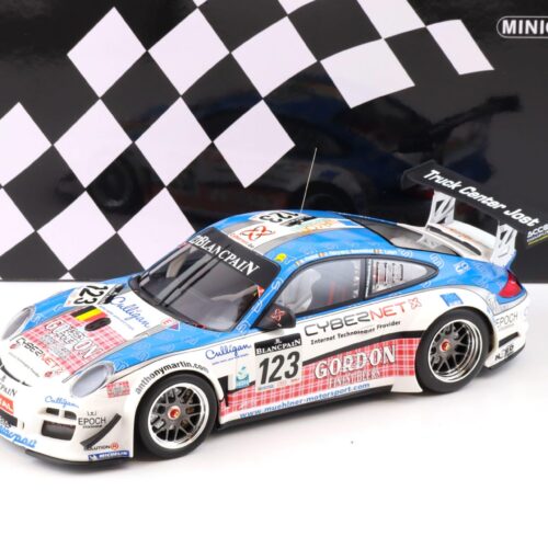 1:18 Minichamps Porsche 911 GT3 R #123 Mühlner Motorsport 24h Spa 2011 Fumal/Thiry
