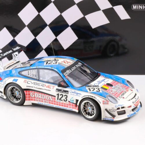 1:18 Minichamps Porsche 911 GT3 R #123 Mühlner Motorsport 24h Spa 2011 Fumal/Thiry
