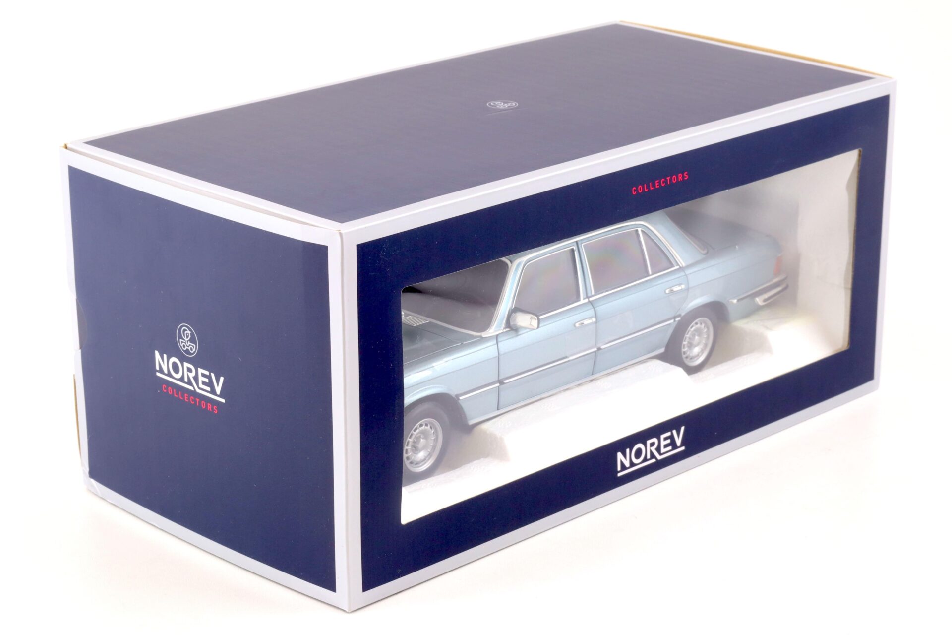 1:18 Norev Mercedes 450 SEL 6.9 Limousine grey/blue metallic 1976
