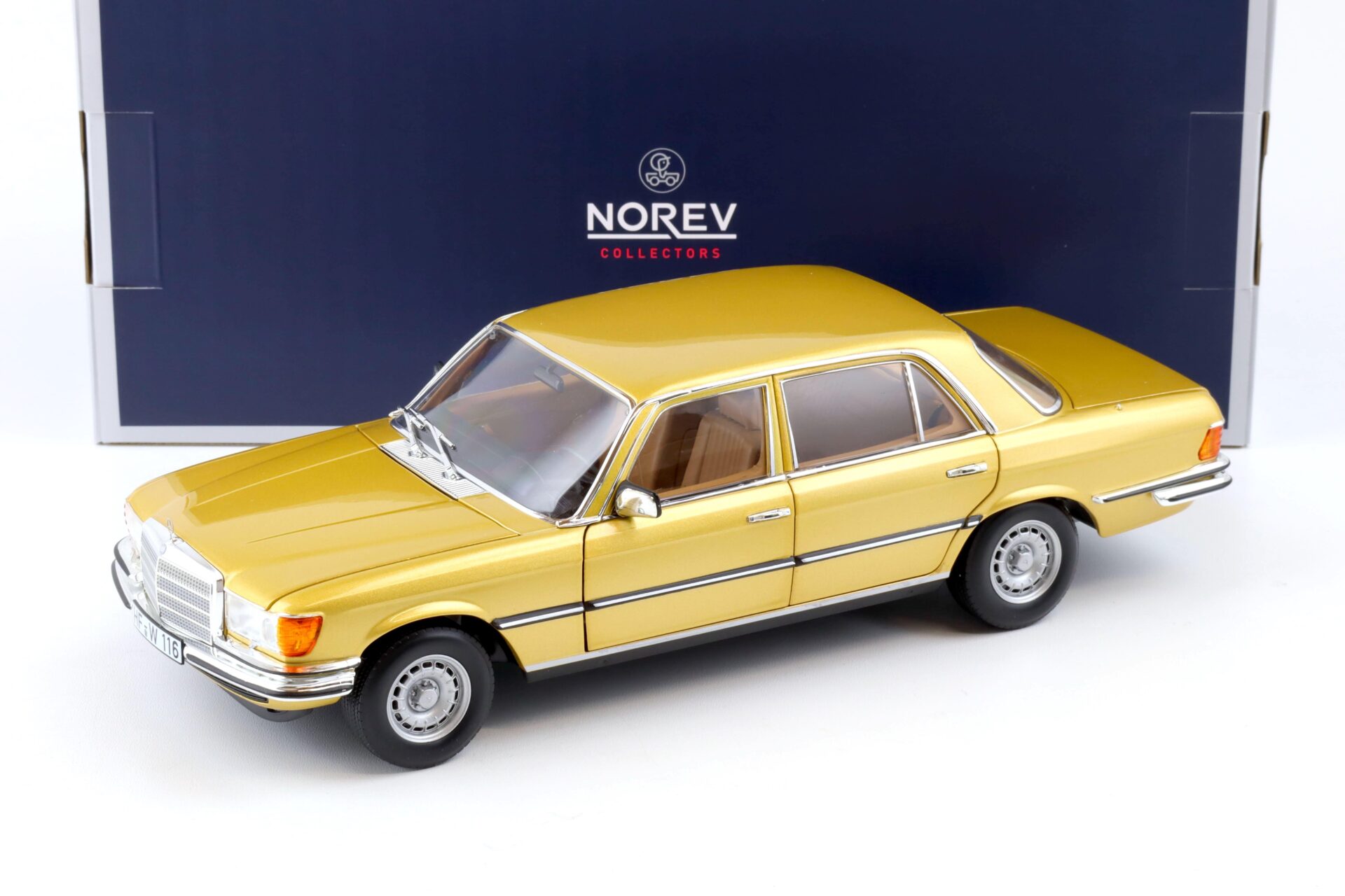 ID 82849 orig 1.jpg 1:18 Norev Mercedes 450 SEL 6.9 Limousine gold metallic 1976