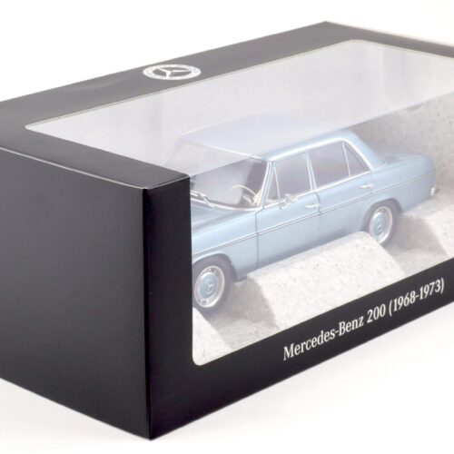 1:18 Norev Mercedes 200 Strich-Acht /8 W115 Limousine grey blue DEALER VERSION
