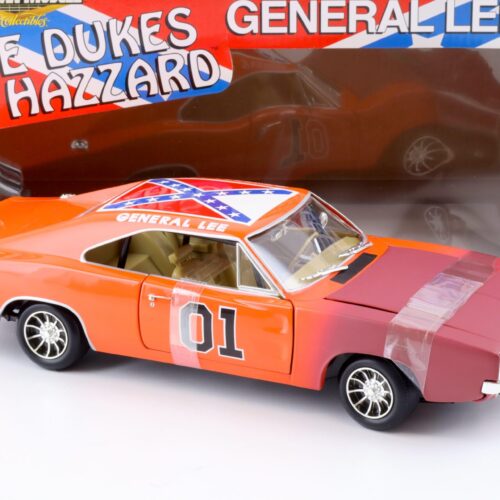 1:18 ERTL 1969 Dodge Charger General Lee Dukes of Hazzard orange/ brown front