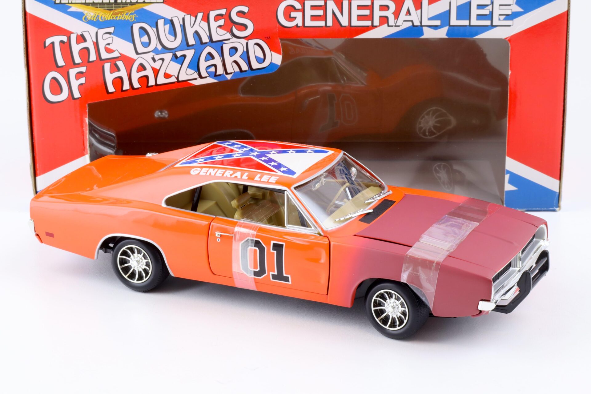 1:18 ERTL 1969 Dodge Charger General Lee Dukes of Hazzard orange/ brown front