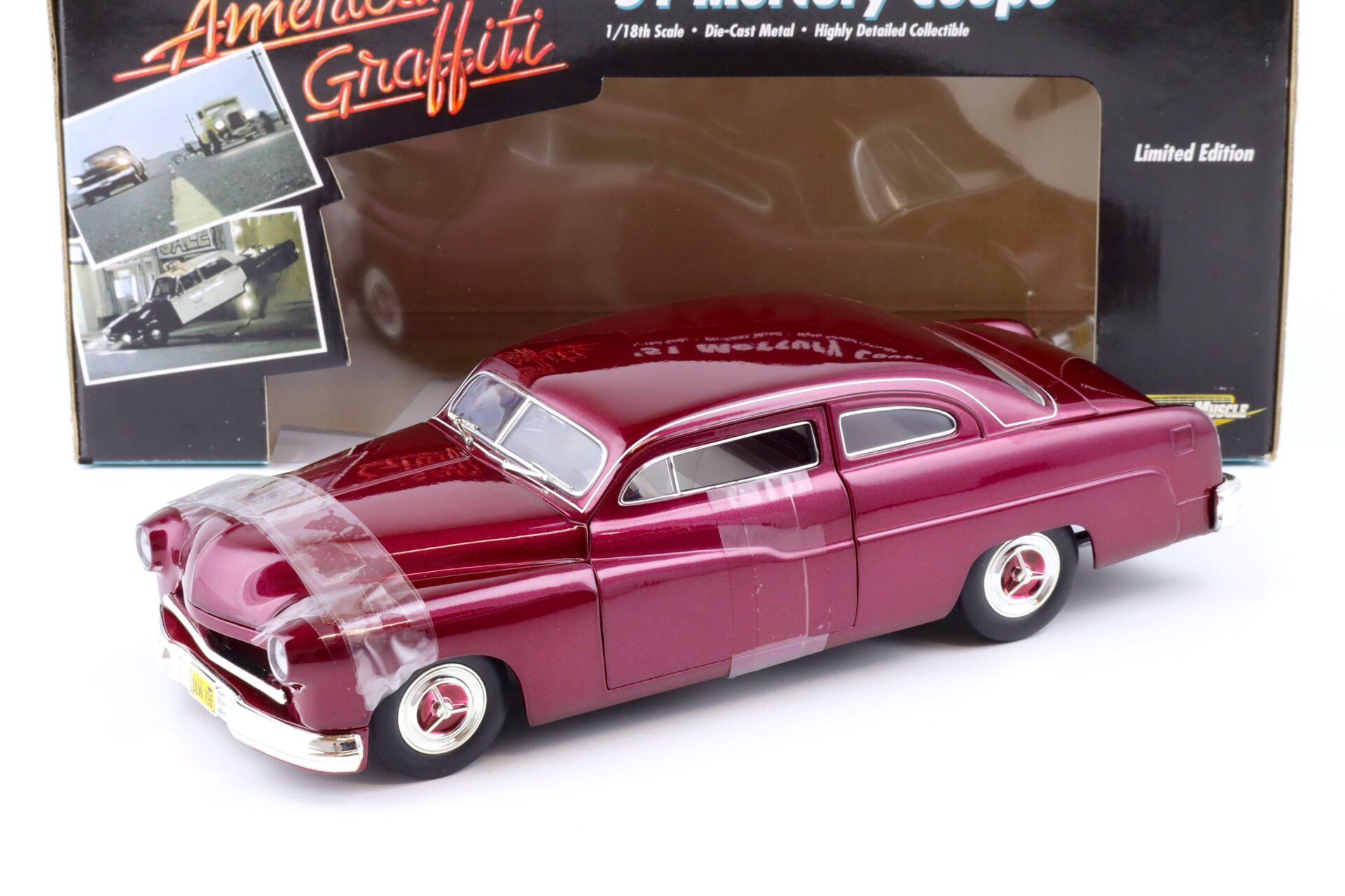 ID 82965 orig 1.jpg 1:18 ERTL 1951 Mercury Coupe American Graffiti metallic deep red
