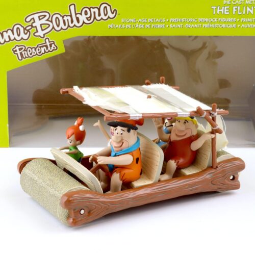 1:18 ERTL Joyride The Flintstones Flintmobile Fred Feuerstein + Figures