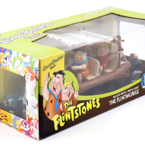 1:18 ERTL Joyride The Flintstones Flintmobile Fred Feuerstein + Figures