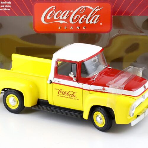 1:18 Johnny Lightning 1956 Ford Pickup COCA COLA yellow/ red/ white