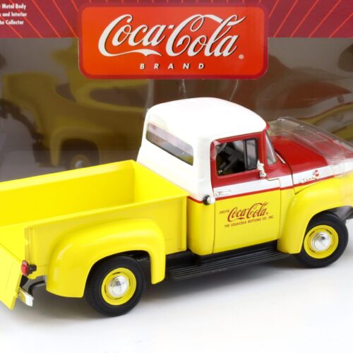 1:18 Johnny Lightning 1956 Ford Pickup COCA COLA yellow/ red/ white