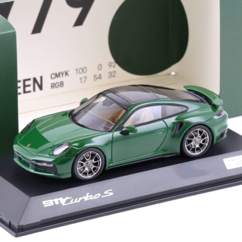 1:43 Spark Porsche 911 (992) Turbo S Coupe Irish green WAP DEALER