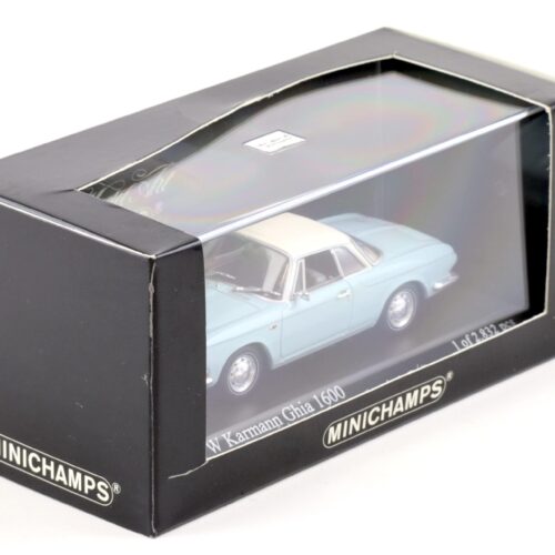 1:43 Minichamps VW Karmann Ghia 1600 light blue/ white 1966