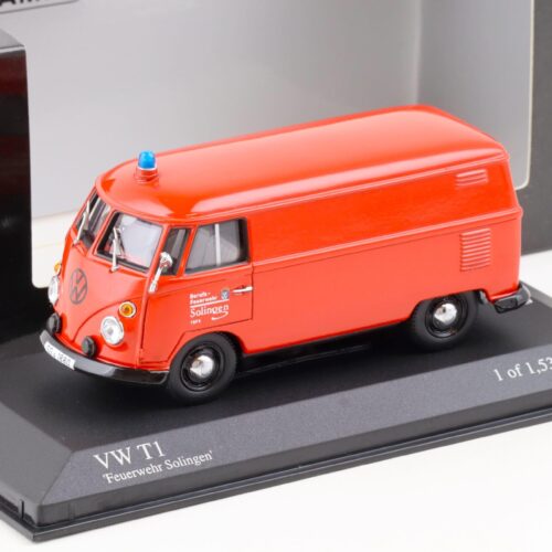 1:43 Minichamps VW T1 Kastenwagen 1966 red Feuerwehr Solingen