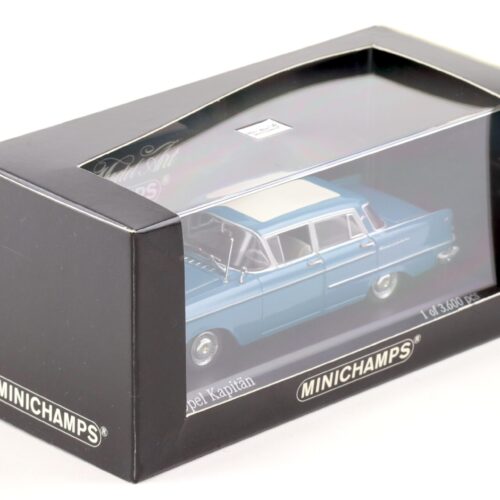 1:43 Minichamps Opel Kapitän 1959-63 Bavaria blue - Image 3