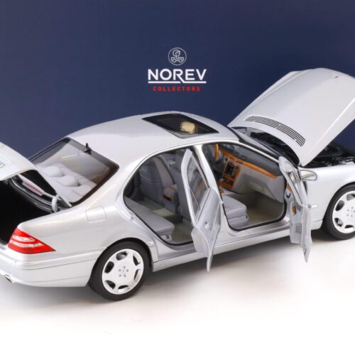 1:18 Norev Mercedes S-Klasse Limousine W220 silver metallic 1998