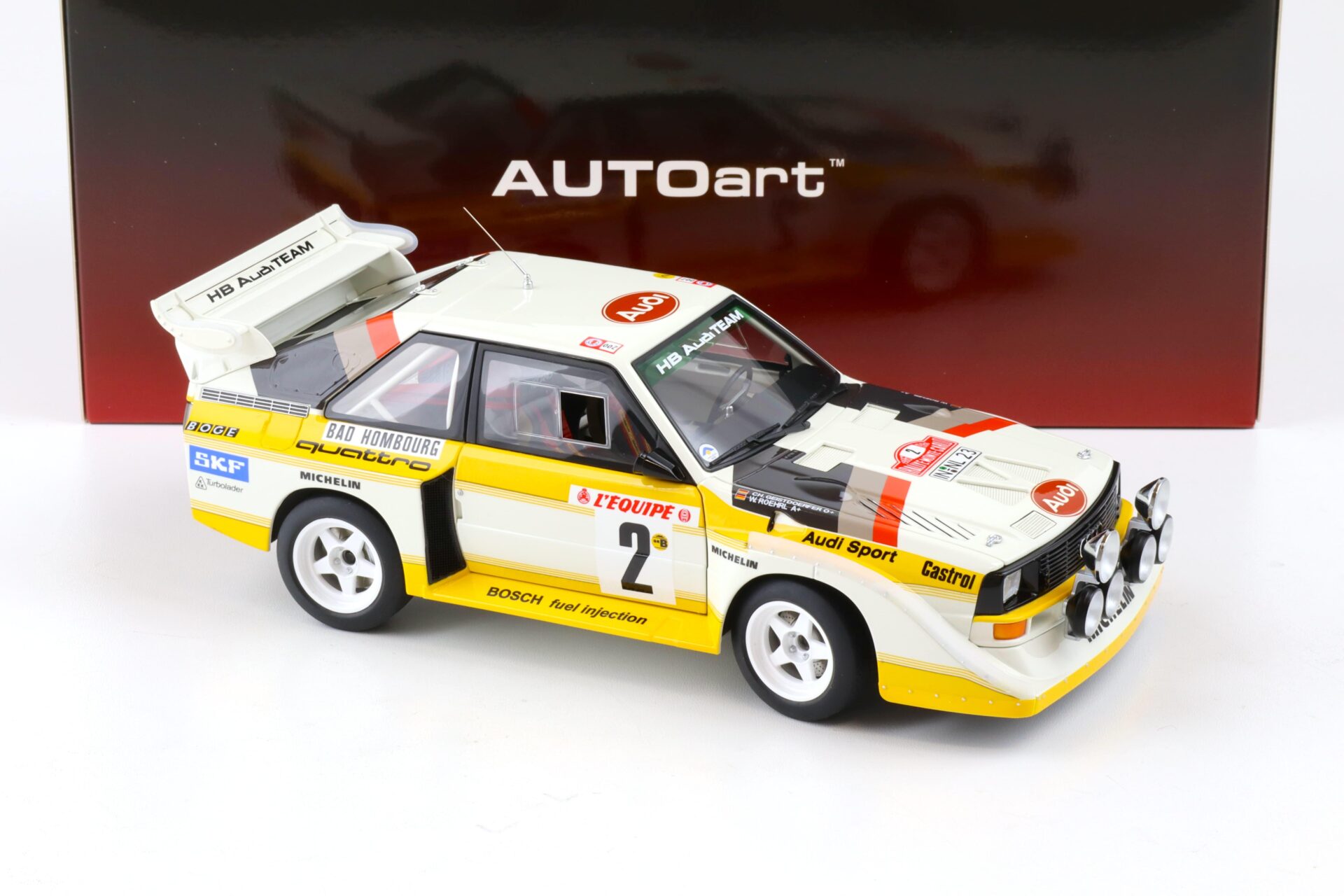 1:18 AUTOart Audi Sport Quattro S1 Rally Monte Carlo 1986 Röhrl/ Geistdörfer #2
