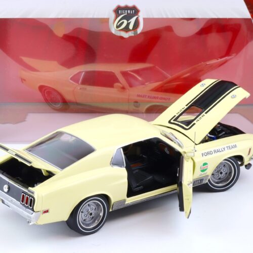 1:18 Highway61 1970 Ford Mustang Mach 1 Competition Team SCCA Ford Rally Team