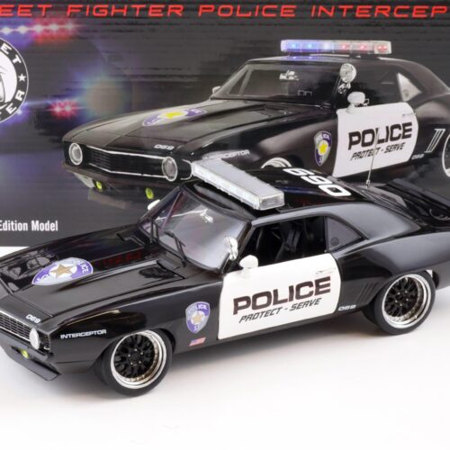 1:18 GMP 1969 Chevrolet Camaro Street Fighter Police Intercopter black/ white