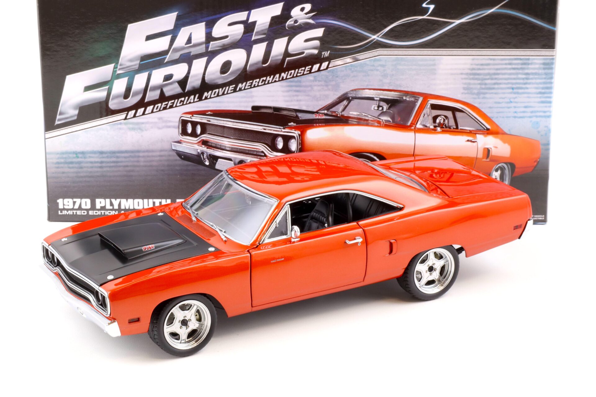 ID 83313 orig 1.jpg 1:18 GMP 1970 Plymouth Road Runner "FAST & FURIOUS 7" orange