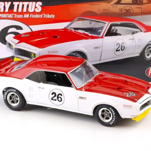 1:18 ACME 1968 Pontiac Trans AM Firebird Tribute Jerry Titus #26 white/ red