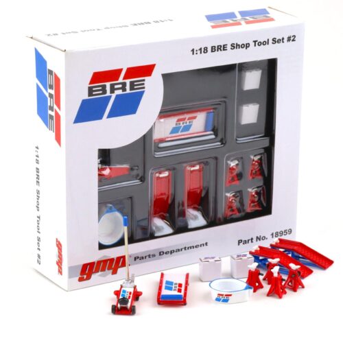 1:18 GMP Brock Racing Enterprises BRE SHOP Tool Set #2 Diorama Zubehör white