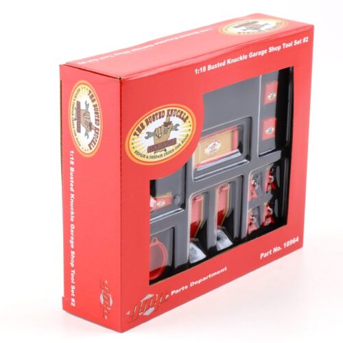 1:18 GMP Busted Knuckle Garage SHOP Tool Set #2 Diorama Zubehör red