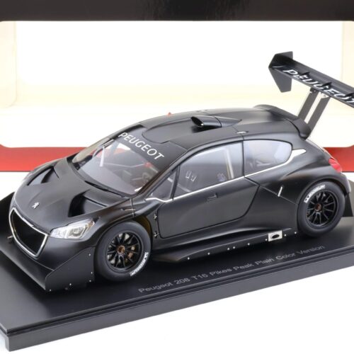 1:18 AUTOart Peugeot 208 T16 Pikes Peak Race Car 2013 Plain Color Version black