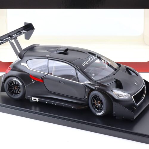 1:18 AUTOart Peugeot 208 T16 Pikes Peak Race Car 2013 Plain Color Version black