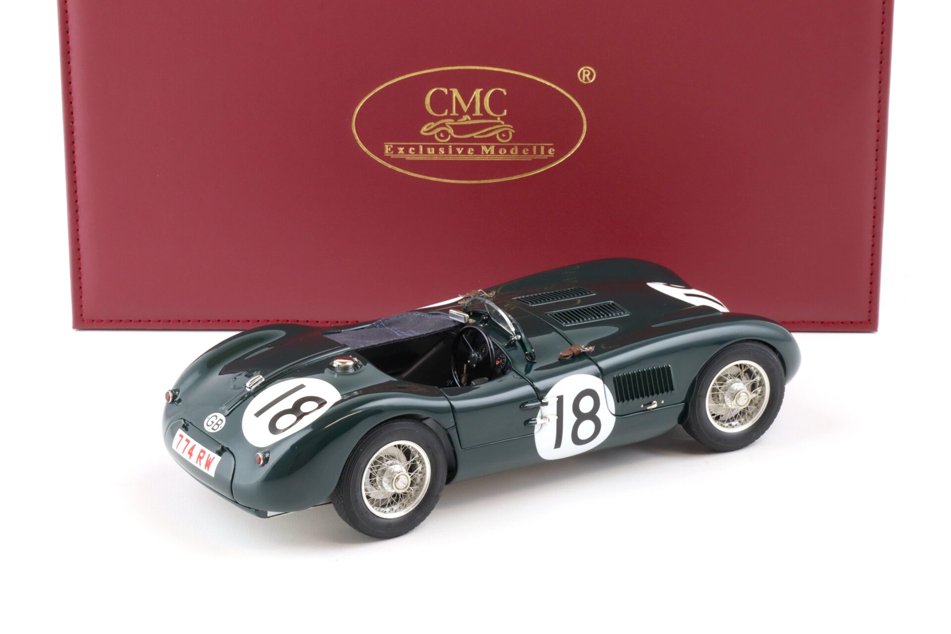 1:18 CMC Jaguar C-Type Winner 24h Le Mans 1953 Rolt/ Hamilton #18 - Nr. 1/1500! M-195