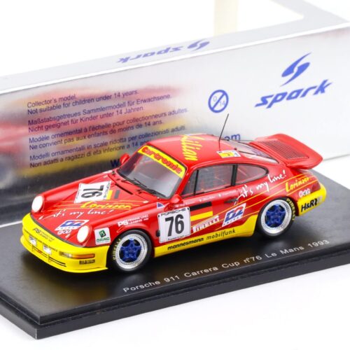 1:43 Spark Porsche 911 (964) Carrera Cup #76 Le Mans 1993 red/ yellow S2071