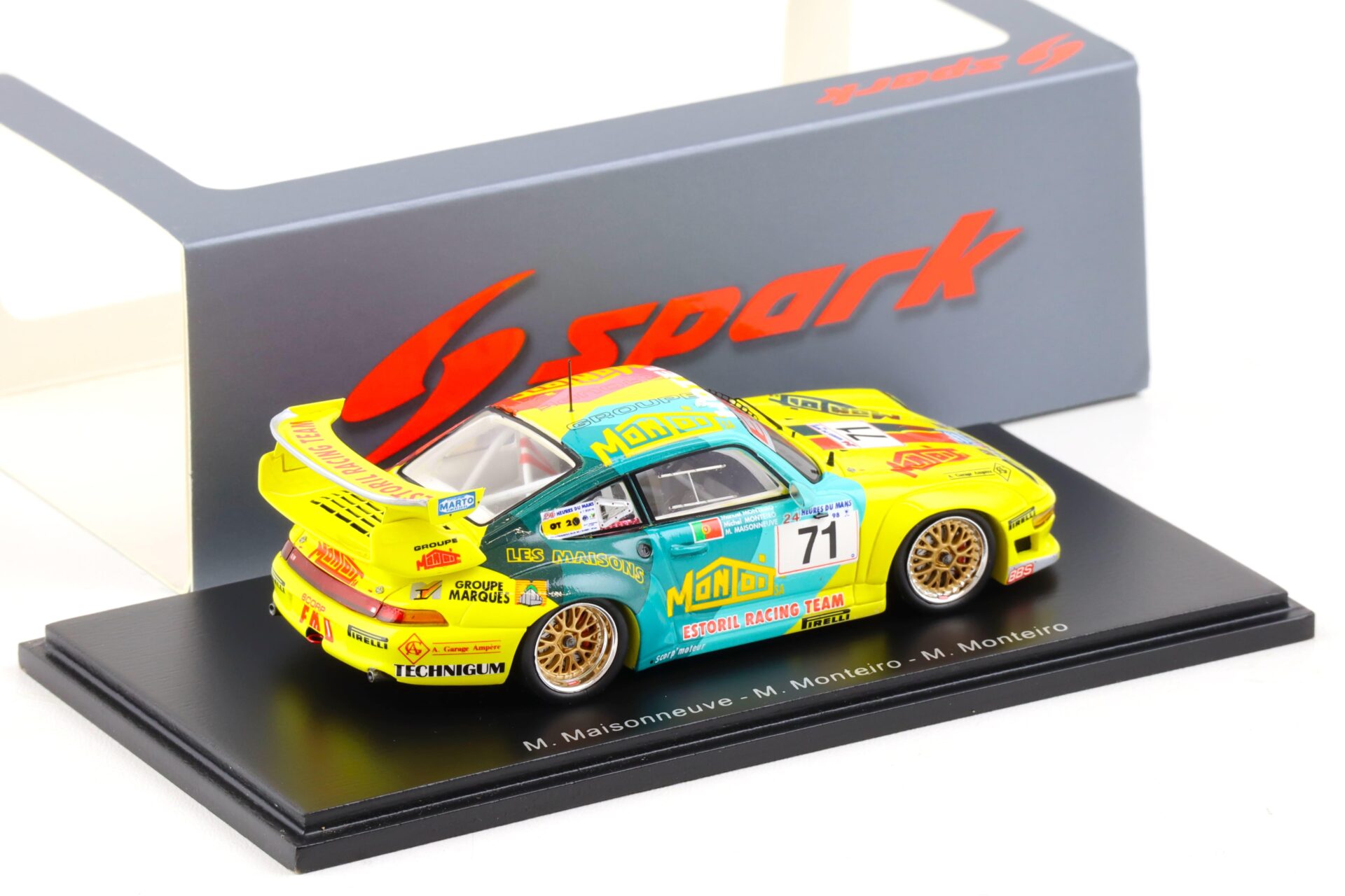 1:43 Spark Porsche 911 (993) GT2 Le Mans 1998 #71 Maisonneuve/ Monteiro