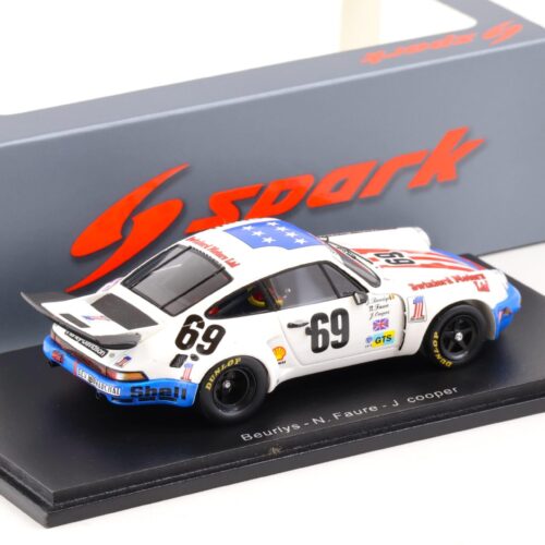 1:43 Spark Porsche 911 Carrera RSR 6th Le Mans 1975 Beurlys/ Faure/ Cooper #69