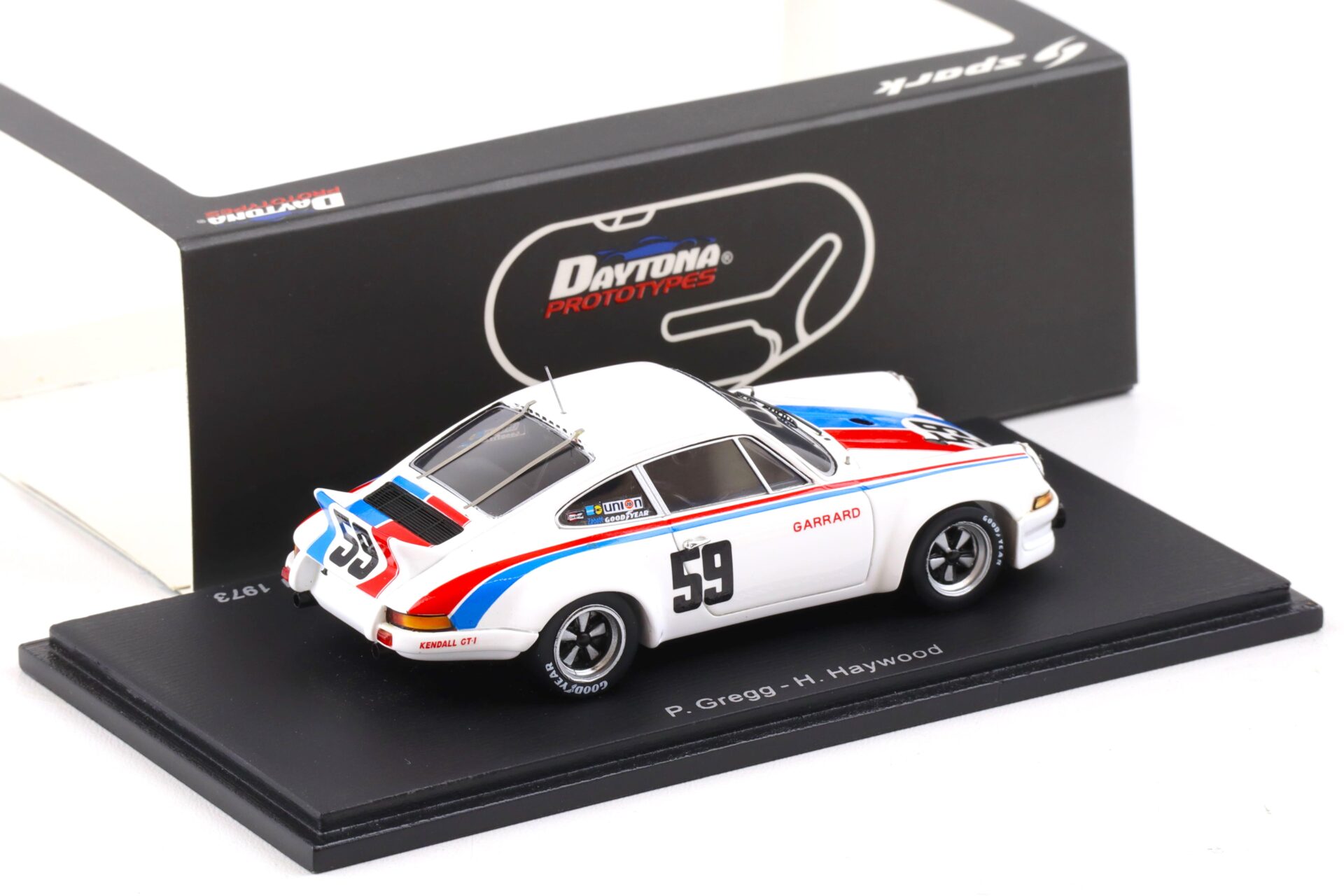1:43 Spark Porsche 911 Carrera RSR #59 Winner Daytona 24h 1973 Gregg/ Haywood