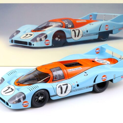 1:18 AUTOart Porsche 917 Long Tail Le Mans 1971 Siffert/ Bell #17 GULF blue/ orange