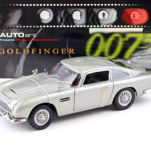 1:18 AUTOart Aston Martin DB5 RHD James Bond 007 Goldfinger silver- grey 70020