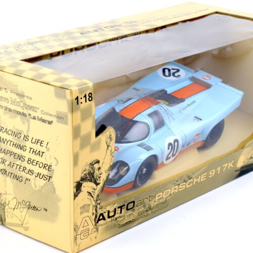 1:18 AUTOart Porsche 917K Steve McQueen 24h Le Mans #20 GULF blue 80030
