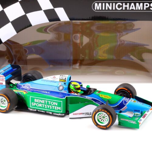 1:18 Minichamps Benetton Ford B194 Mick Schumacher Demonstration Run Belgian GP 2017