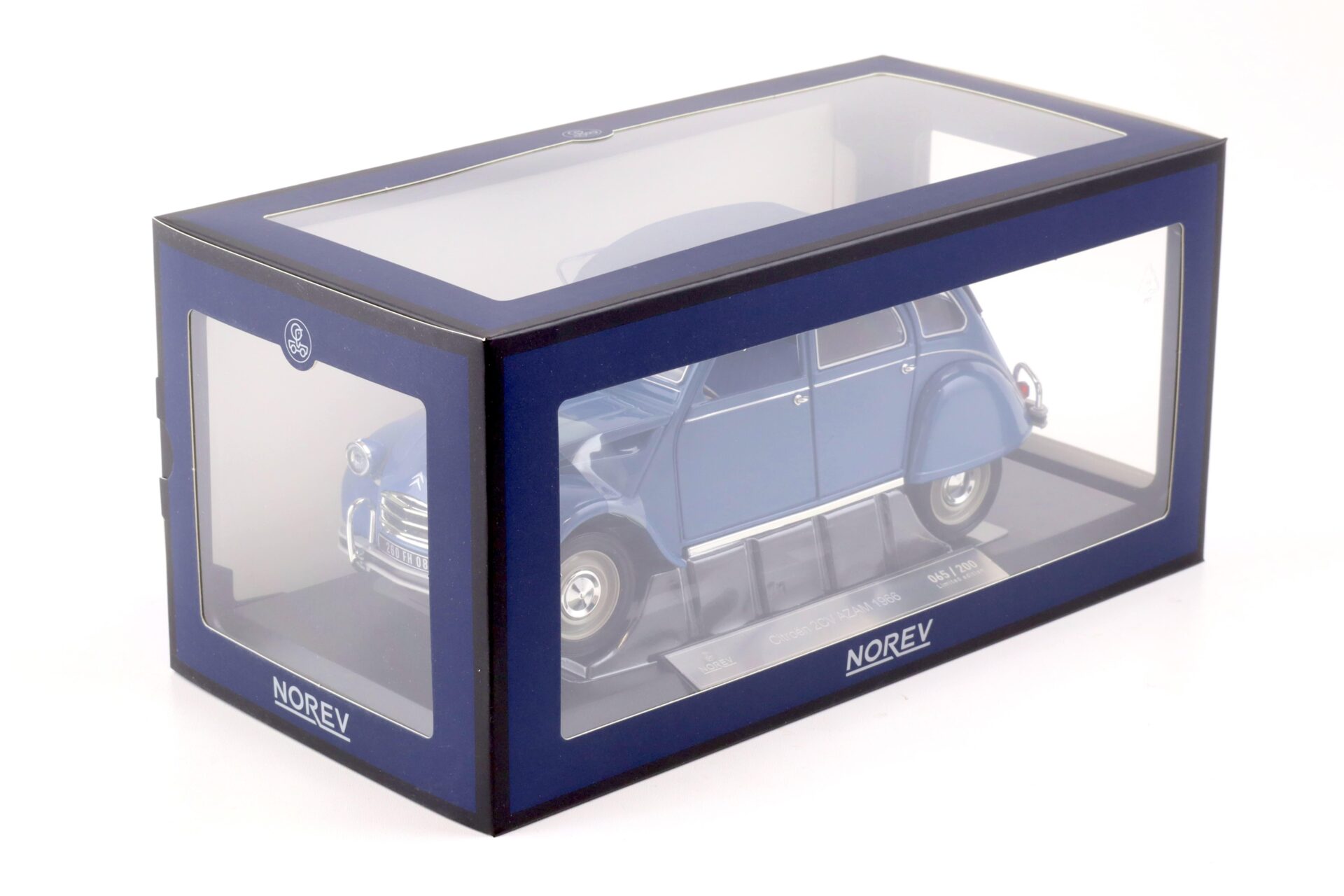 1:18 Norev Citroen 2CV AZAM 1966 Cyclades blue - Limited 200 pcs.