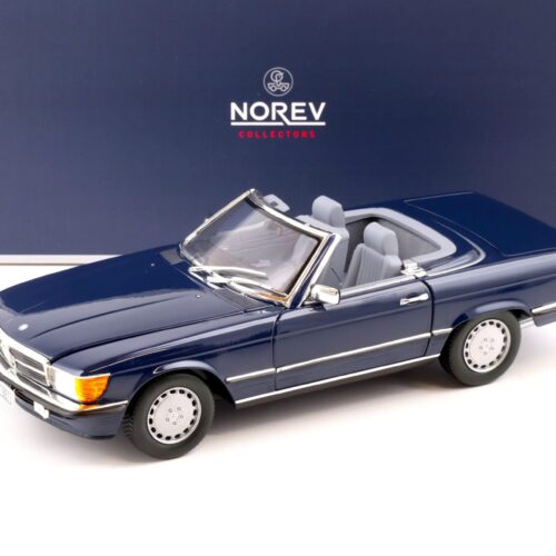 1:18 Norev Mercedes 300 SL Cabriolet R107 with Top 1986 dark blue