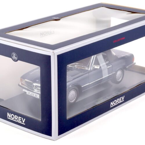 1:18 Norev Mercedes 300 SL Cabriolet R107 with Top 1986 dark blue