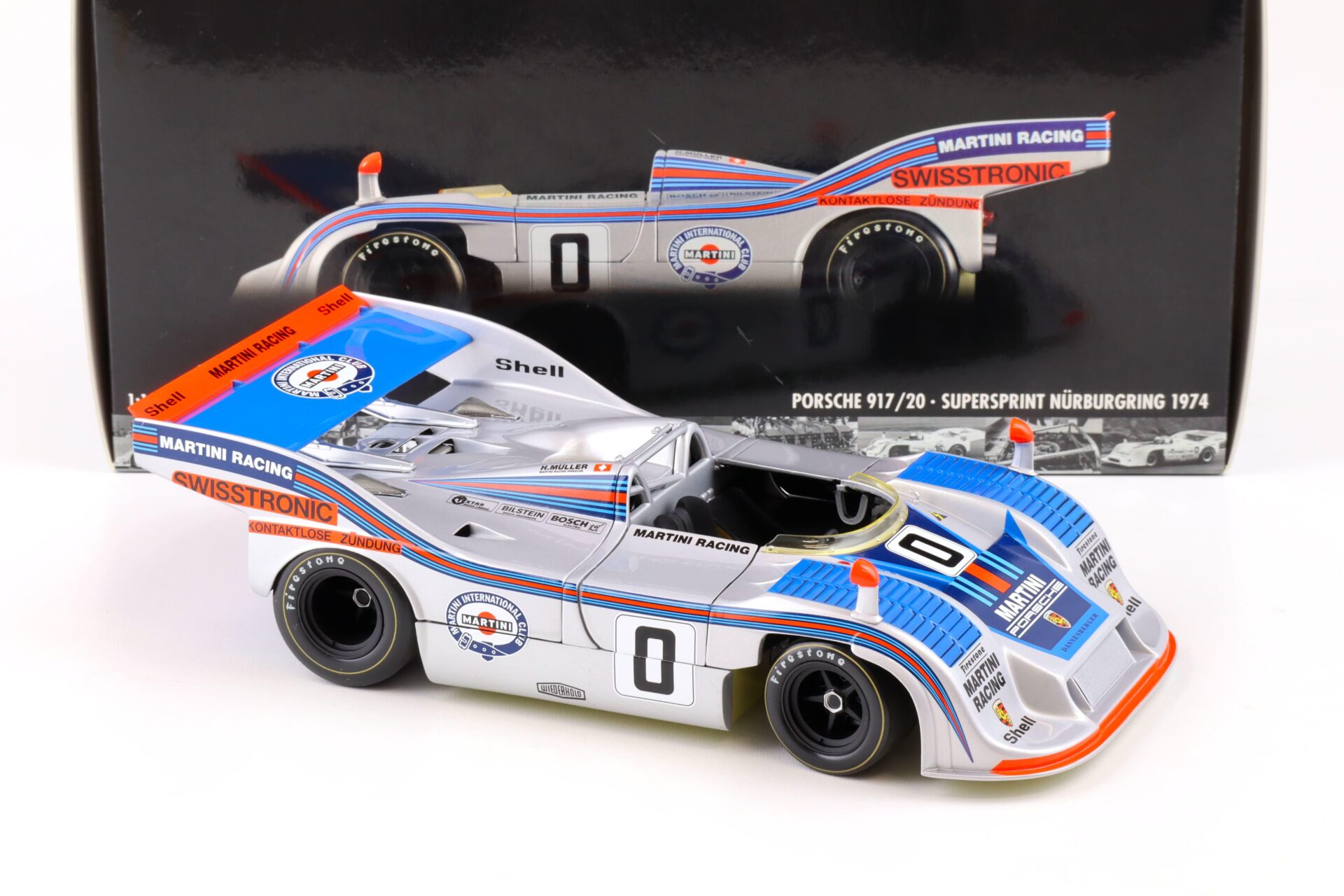 1:18 Minichamps Porsche 917/20 MARTINI Racing Müller Interserie Supersprint 1974