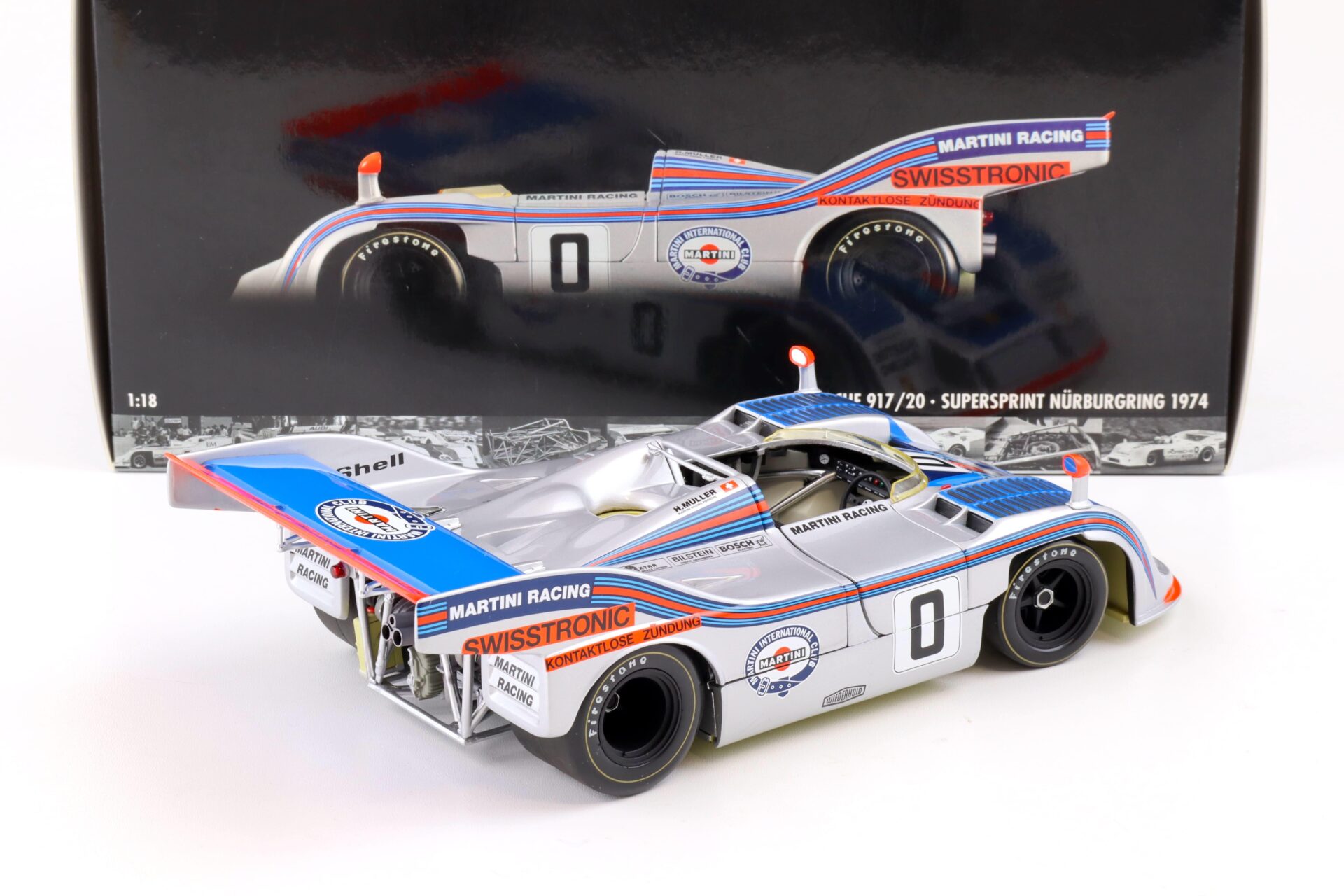 1:18 Minichamps Porsche 917/20 MARTINI Racing Müller Interserie Supersprint 1974