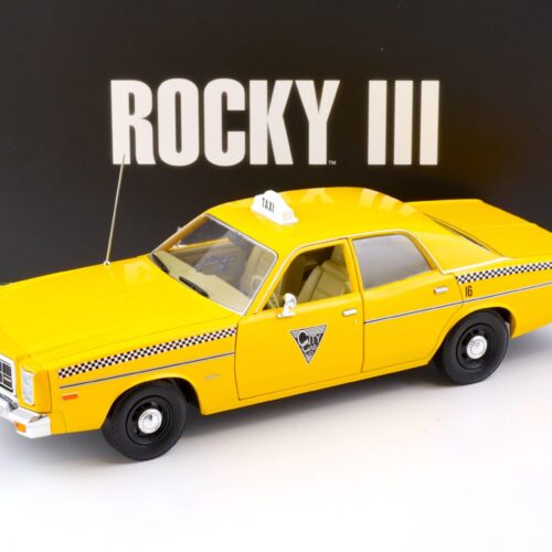 1:18 Greenlight 1978 Dodge Monaco City Cab Taxi yellow ROCKY III 1982