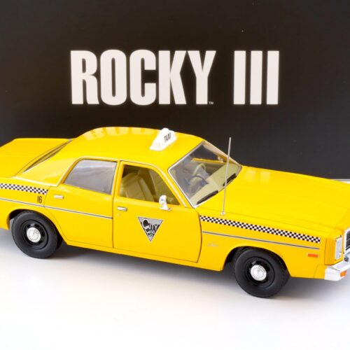1:18 Greenlight 1978 Dodge Monaco City Cab Taxi yellow ROCKY III 1982