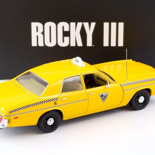 1:18 Greenlight 1978 Dodge Monaco City Cab Taxi yellow ROCKY III 1982