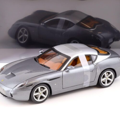1:18 Hot Wheels Elite Ferrari 575 GTZ Zagato Coupe grey metallic/ silver roof
